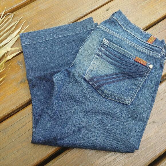 7 for all Mankind Crop Dojo Jeans, 27 - Picture 2 of 11